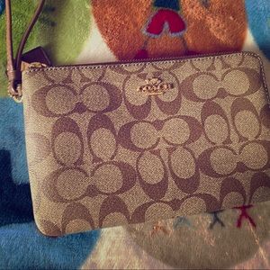 Large Coach wristlet